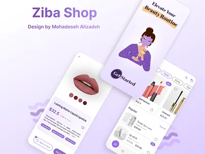 Zibashop! app beauty beautyapp ui uidesign
