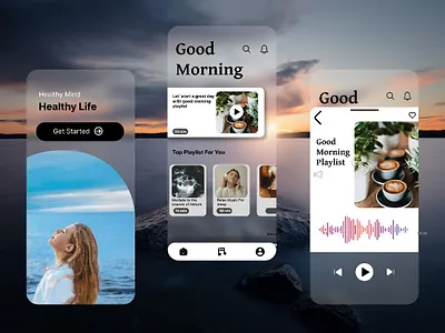 Music app for healthy life autotype branding design dribble graphic design healthylife logo mobileapp music musicapp photos photoshop ui
