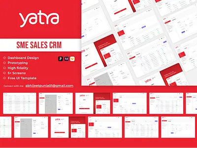 SME SLAES CRM dashboard design || Modern UI || Figma best branding creative crm crm system dashboard ui dribbble erp idea modern ui red sales sales dashboard design sme top top dashboard design travel agency dashboard travel website ui white