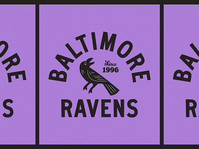 Ravens 23 baltimore branding design football graphic design icon illustration logo nfl poster ravens sports type vintage