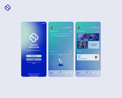 Sharing memories app design ui ux