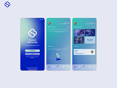 Sharing memories app design ui ux