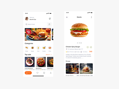 Food Fusion-Food Delivery Mobile App Design app business clean design deliciousdeliveries delivery deliveryapp food fooddelivery foodie foodondemand foodtoyourdoor hungry mobile mobile app orderonline ui ui design ux