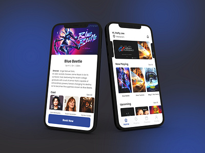 Movie Ticket Booking App UI appdesign cinema mobile app movie app movietickets ticketing ui userexperience ux