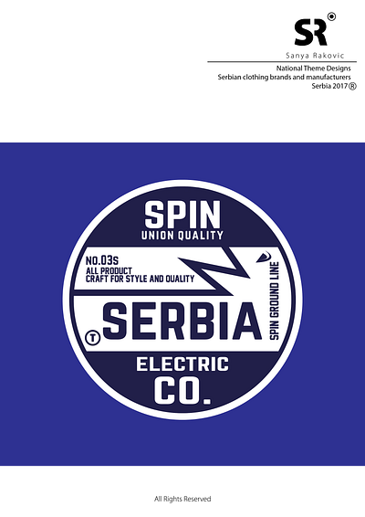 Serbian themed Apparel branding graphic design