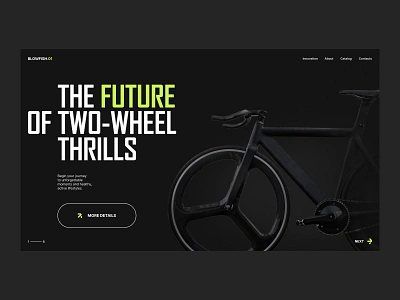 Unique design for a bicycle website branding design figma landing page readymag site development tilda ui ui design ux uxui web design web design landing webdesign webflow website website design