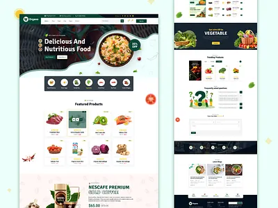 Organic Food and Grocery groceries food ui