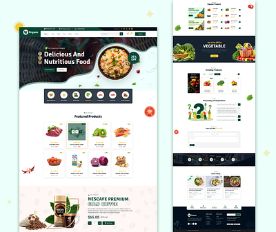 Organic Food and Grocery groceries food ui