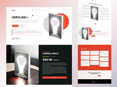 HEROLINK 📕 Ebook Landing Page Design ebook landing apge ebook website homepage landing page ui ux web design web designer web page website webdesign website designer websites design