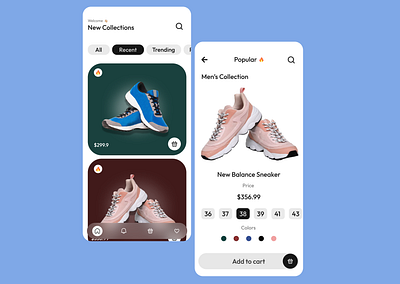 Shoe Store E-Commerce App UI app ui design designing e commerce figma online store app shoe selling app sneakers store ui ui design