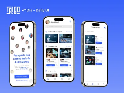 Plataforma de Cursos - Daily UI app class course design figma mobile plataforma de curso ui