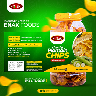 Packaging Design for Enak Foods branding graphic design illustration inspiration logo packaging typography