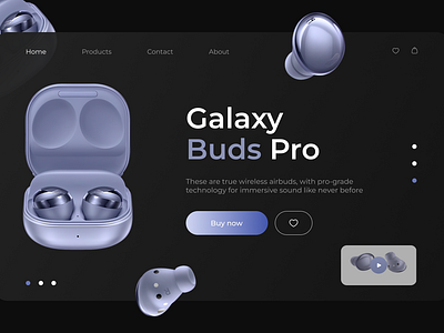 Galaxy Buds Pro Web Design android design gadgets innovation samsung smartphone tech technology ui uiesign uiuxdesign ux webdesign