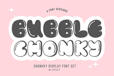Bubble Chonky Font font font design handwritten font