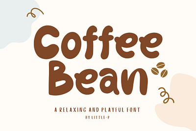 Coffee Bean Font font font design handwritten font