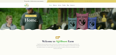 AgriBoost Dairy Website bootstrap 5 css design html javascript php web design web development