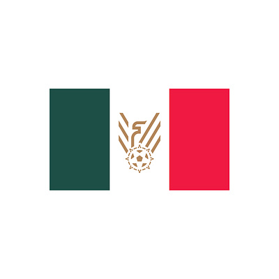 Mexican Football Club - Flag badge branding design flag football graphic design illustration logo mark mexican flag mexico soccer vector