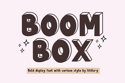 Boom box Font font font design handwritten font