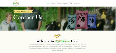 AgriBoost Contact Page bootstrap 5 css design html php web design web development