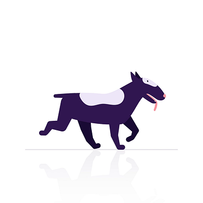 Doggy out for a stroll 2d 2d animation animation cute animal dog motion design motion graphics quadroped quadruped walk cycle