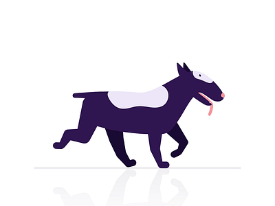 Doggy out for a stroll 2d 2d animation animation cute animal dog motion design motion graphics quadroped quadruped walk cycle