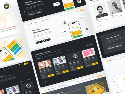 UI Design for E-learning by Gloncy branding graphic design ui