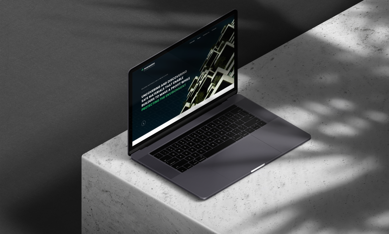 PEAKMARSH Website Design ai ai design bio tech design landing page start up design ui ui ux web design web site design