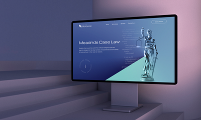 Meadride Website Design ai design design landing page law website design startup ui ui ux ux website design