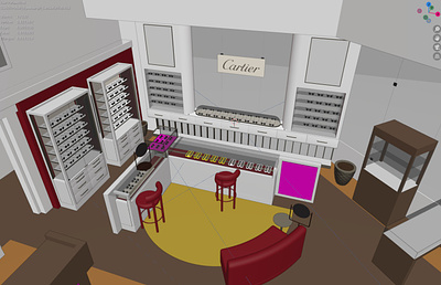 Optical Store Design 3d animation floorplans interior design motion graphics retail design store design