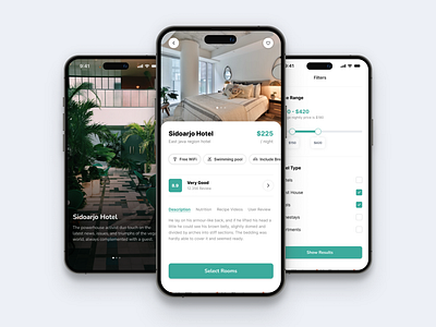 Hotels booking UI app apps graphic design hotel mobile mobile ui ui uiux