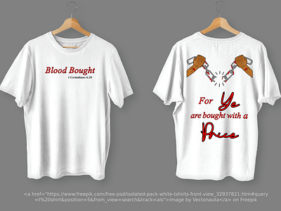 "Blood Bought" Graphic Tee christiandesign clothingdesign graphic design vector