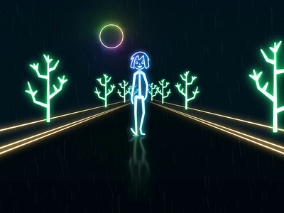 NEON Style Front Walk Cycle after effects animated gif animation drawn animation first shot gif hand drawn motion graphics neon style recent animation recent gif walk cycle walk cycle animated walk cycle gif walking walking gif