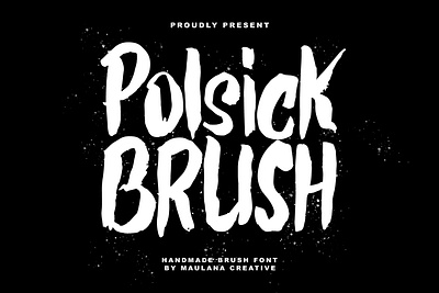 Polsick Brush Handmade Font animation branding design font fonts graphic design logo nostalgic