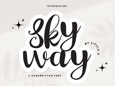 Skyway Font font font design handwritten font