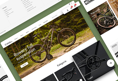 Cycling Ecommerce Websites & Online Stores design ecommerce graphic design landingpage productpage ui ux webdesign website