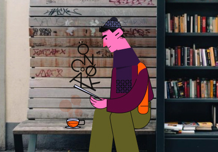 Eternal Reader agency ai book clean collage design drawing editorial graphic design illustration modern mokeup montage photograph reading vector