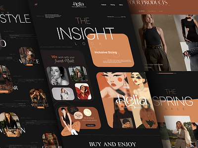 Women Fashion Brand - AELIA branding fashion graphic design insight look logo ui ux website women women fashion women fashion brand