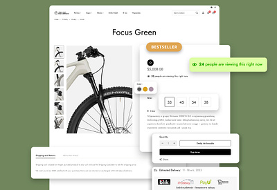 Cycling Ecommerce Websites & Online Stores cycling design graphic design landingpage productpage ui ux web elements webdesign website