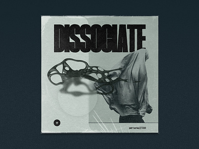 DISSOCIATE Vinyl Cover Concept album cover brutalism concept album cover dissociation techno