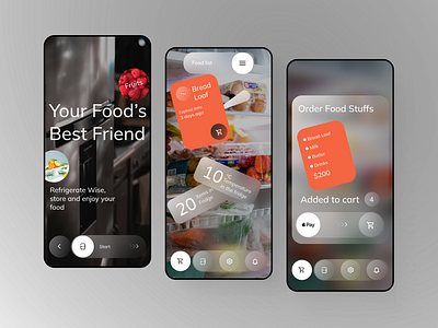 FreshSaver - Smart food saver app appdesign design figma foodapp foodsaver fridgesaver interface mobileapp problemsolver problemsolving productdesign ui uiux uiuxdesign userexperience ux uxdesign
