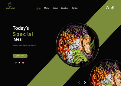 Landing page figma food design food website landing page logo ui ux design web design website