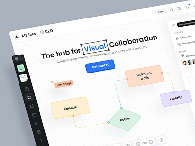 Workflow Builder app builder cards constructor dashboard editor flow interface management mind map navigation platform product product design productivity sidebar toolbar ui ux workflow