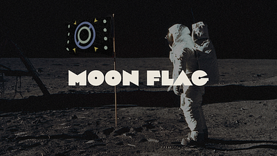 The Moon Flag astronomy design flag graphic design icon illustration minimal moon nasa project space vector vexillology visual design