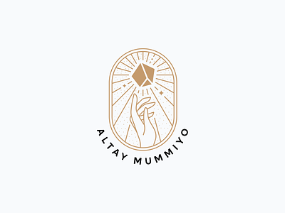Altay Mummiyo Logo branding creative design designer essence gold graphic design horse identity illustration logo power premium rare resin sex shilajit strength ui vector