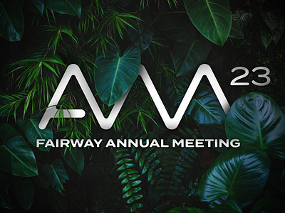 AM23 Logo branding concept design event foliage graphic design jungle logo meeting monoline plants