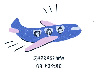 B-day Card birthday card illustration ipad plane