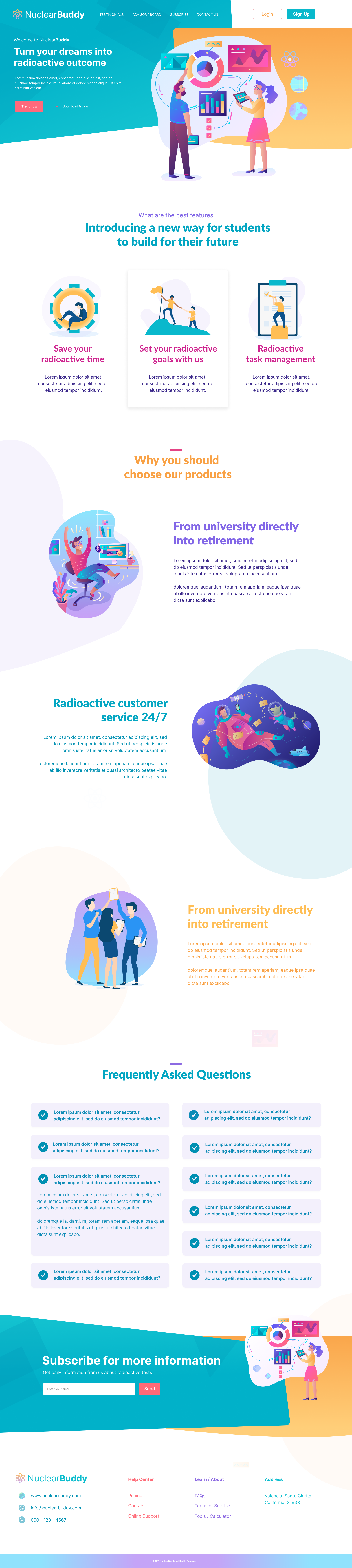 NuclearBuddy - Studying Platform ui