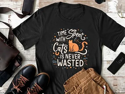 cat typography t-shirt design art cat black t shirt design cat cat t shirt design new cat t shirt design t shirt typography typoraphy t shirt design vector t shirt design
