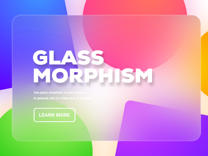 Glass morphism by Olga on Dribbble