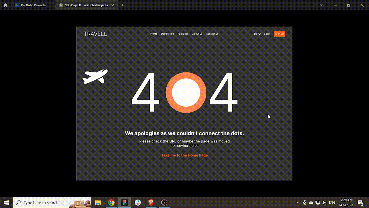 404 Page Design #Daily UI 008 404 error dailyui error page ui